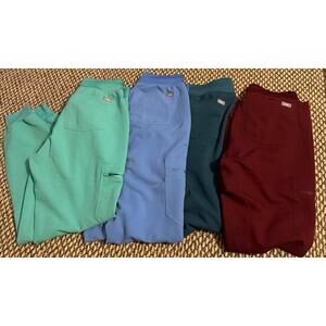 FIGS Scrub Zamora Jogger Bottom Bundle of 4 Womens XS